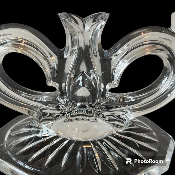 Vintage Lead Crystal Candelabras Set of 2 Taper Candleholders West Germany - Picture 3 of 5